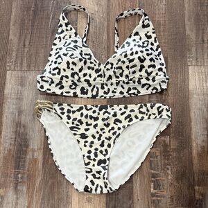 Arie Leopard Print Bikini Set size L